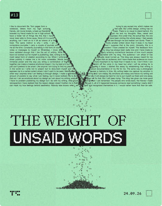 THE WEIGHT OF UNSAID WORDS